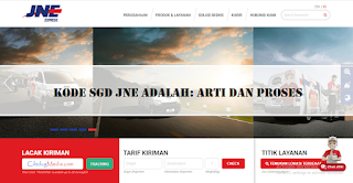 Kode SGD JNE adalah: Arti dan Proses